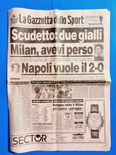 GAZZETTA DELLO SPORT 9 APRILE 1990 ALEMAO-NAPOLI-BAGGIO-JUVENTUS-BOLOGNA-MILAN comprar usado  Enviando para Brazil