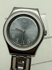 Relógio de quartzo feminino Swatch Irony | Mostrador prata 26mm, pulseira Link nova bateria, usado comprar usado  Enviando para Brazil