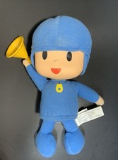 Pelúcia Pocoyo ri e toca trompete chifre apertar rindo Bandai 10” HTF, usado comprar usado  Enviando para Brazil