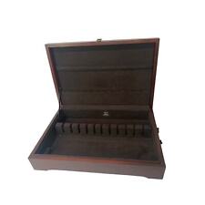 Caixa de talheres de madeira vintage Eureka da Pacific Silvercloth 18 x 12 polegadas comprar usado  Enviando para Brazil