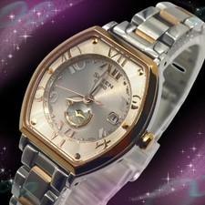 Relógio de rádio solar feminino Casio Sheen mostrador prateado à prova d'água espessura 0,3 mm comprar usado  Enviando para Brazil