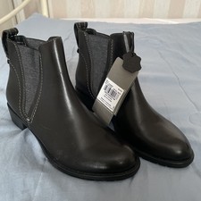 Ladies leather black for sale  BRIDGWATER