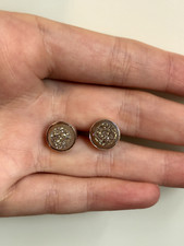 Brincos redondos multicoloridos de prata Drusy Center, usado comprar usado  Enviando para Brazil