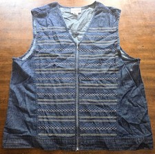 NOVO Colete Jeans Feminino Country Store 1X Zíper Frontal Smocked Azul , usado comprar usado  Enviando para Brazil