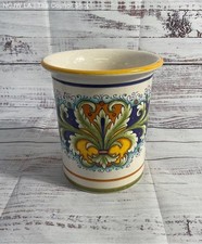Refrigerador/suporte de vinho cerâmica Nova Deruta decalque e pintado à mão feito na Itália 6", usado comprar usado  Enviando para Brazil