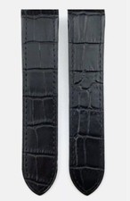 23mm black leather for sale  LONDON