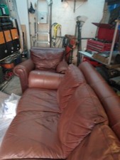 Real leather seater for sale  MANCHESTER