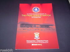 Morecambe aldershot last for sale  KIDDERMINSTER