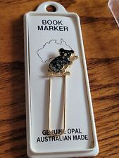 ~ Vintage ~ Genuine Opal Australian Made ~ Book Marker ~ Koala~ Paperclip ~NICE! comprar usado  Enviando para Brazil