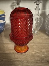 Usado, Lâmpada de vidro arte viking rubi vermelho diamante ponta fada chá vela luz brilhante comprar usado  Enviando para Brazil