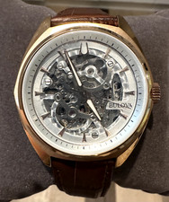 Relógio masculino Bulova Surveyor automático caixa ouro rosa 97A175 comprar usado  Enviando para Brazil