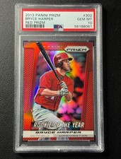 POP 13 BRYCE HARPER PSA 10 2013 PANINI PRIZM #302 RED ROOKIE OF THE YEAR SP comprar usado  Enviando para Brazil