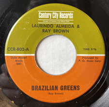 Jazz Mod R+B 45 LAURINDO ALMEIDA & RAY BROWN Brazilian Greens / Lemonade listen, usado comprar usado  Enviando para Brazil