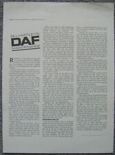 Daf 750cc bill for sale  BATLEY