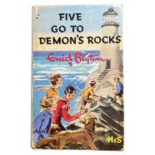 Vintage Five Go To Demon's Rocks Enid Blyton Capa Dura Famous Five Adventure comprar usado  Enviando para Brazil