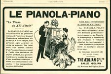 Publicité ancienne pianola d'occasion  France