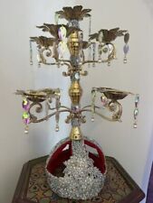 Candelabro Shemadan 9 velas feito à mão egípcio dança do ventre bronze comprar usado  Enviando para Brazil