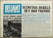 Reliant review newspaper for sale  LEICESTER