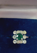 Square emerald glass for sale  HIGHBRIDGE