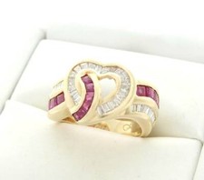 Diamond ruby heart for sale  USA