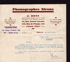 Paris phonographes nirona d'occasion  Baugy