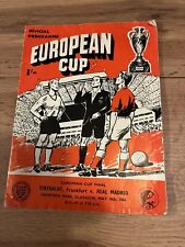 Used, 1960 european cup for sale  MANCHESTER