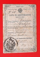 1862 carta legittimazione usato  Portogruaro