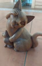 Katze holz katzenmama gebraucht kaufen  Naumburg