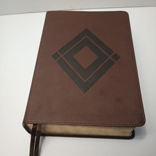 Baker Diamond Design CSB Illustrated Study Bible Brown Leather Touch See Photos  comprar usado  Enviando para Brazil