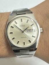 OMEGA Genève Automatic Day and Date Swiss Vintage Watch, usado comprar usado  Enviando para Brazil