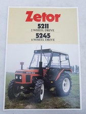 ZETOR 59211 NAPĘD NA 2 KOŁA 5245 NAPĘD NA 4 KOŁA Broszura sprzedaży ciągnika 1989 # na sprzedaż  Wysyłka do Poland
