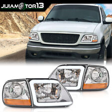Compatível com 97-04 F150 Expedition faróis tubulares de LED transparentes e luzes de estacionamento de canto  comprar usado  Enviando para Brazil