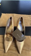 Pumps gucci gold gebraucht kaufen  Euskirchen