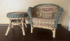 Vtg beige rattan for sale  Oil City