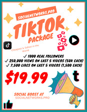 Tiktok marketing package for sale  Sausalito