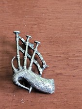 BROCHE DE GAITA DE FOLES ESCOCESA VINTAGE TOTALMENTE MARCADO EDIMBURGO 1939 PRATA ESTERLINA comprar usado  Enviando para Brazil