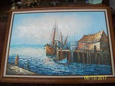 Seascape oil canvas for sale  Onekama