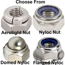 PORCAS DE TRAVA DE AÇO INOXIDÁVEL FLANGEADAS NYLOC A2-70 M2 M2.5 M3 M4 M5 M6 M8 M10 M12 M16 comprar usado  Enviando para Brazil