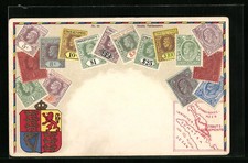 Usado, Sumatra, Landkarte, Briefmarken, Wappen und Krone, Ansichtskarte  comprar usado Usado, Sumatra, Landkarte, Briefmarken, Wappen und Krone, Ansichtskarte  comprar usado  Enviando para Brazil
