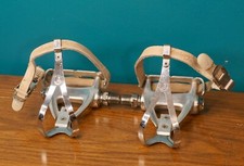 Pedais Campagnolo coro Athena C recorde biqueira clipes alças de couro vintage eróica comprar usado  Enviando para Brazil