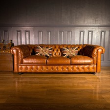 Leather seater sofa for sale  SIDMOUTH