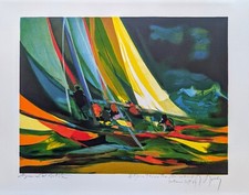 Lithographie marcel mouly d'occasion  Saint-Laurent-du-Var