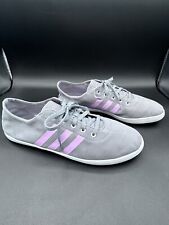 Tênis Adidas NEO QT Vulc W 8 cinza rosa cano baixo tênis esportivo lona comprar usado  Enviando para Brazil