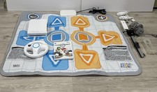 Usado, Pacote branco Nintendo Wii tapete console Nunchuks conectores de jogos de roda de corrida comprar usado Usado, Pacote branco Nintendo Wii tapete console Nunchuks conectores de jogos de roda de corrida comprar usado  Enviando para Brazil