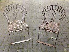 Paar Pair Art Nuveau Garten Parc Stühle Chairs Wrote Iron Schmiedeeisen 19th  comprar usado  Enviando para Brazil