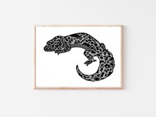 Gecko art print for sale  TAUNTON