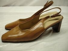 Aalleder slingbacks braun gebraucht kaufen  Deutschland