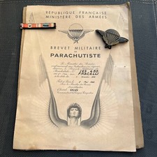 French paratrooper patent d'occasion  Expédié en Belgium