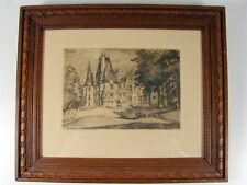 Ancienne gravure chateau d'occasion  Saint-Alban-de-Montbel
