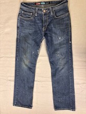 Jeans masculino Rock and Roll FR 31x30 revólver fino perna reta alguns respingos de tinta comprar usado  Enviando para Brazil